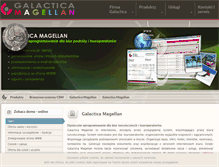 Tablet Screenshot of magellan.galactica.pl