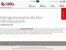 Tablet Screenshot of libra.galactica.pl
