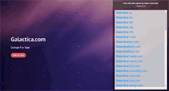 Desktop Screenshot of galactica.com